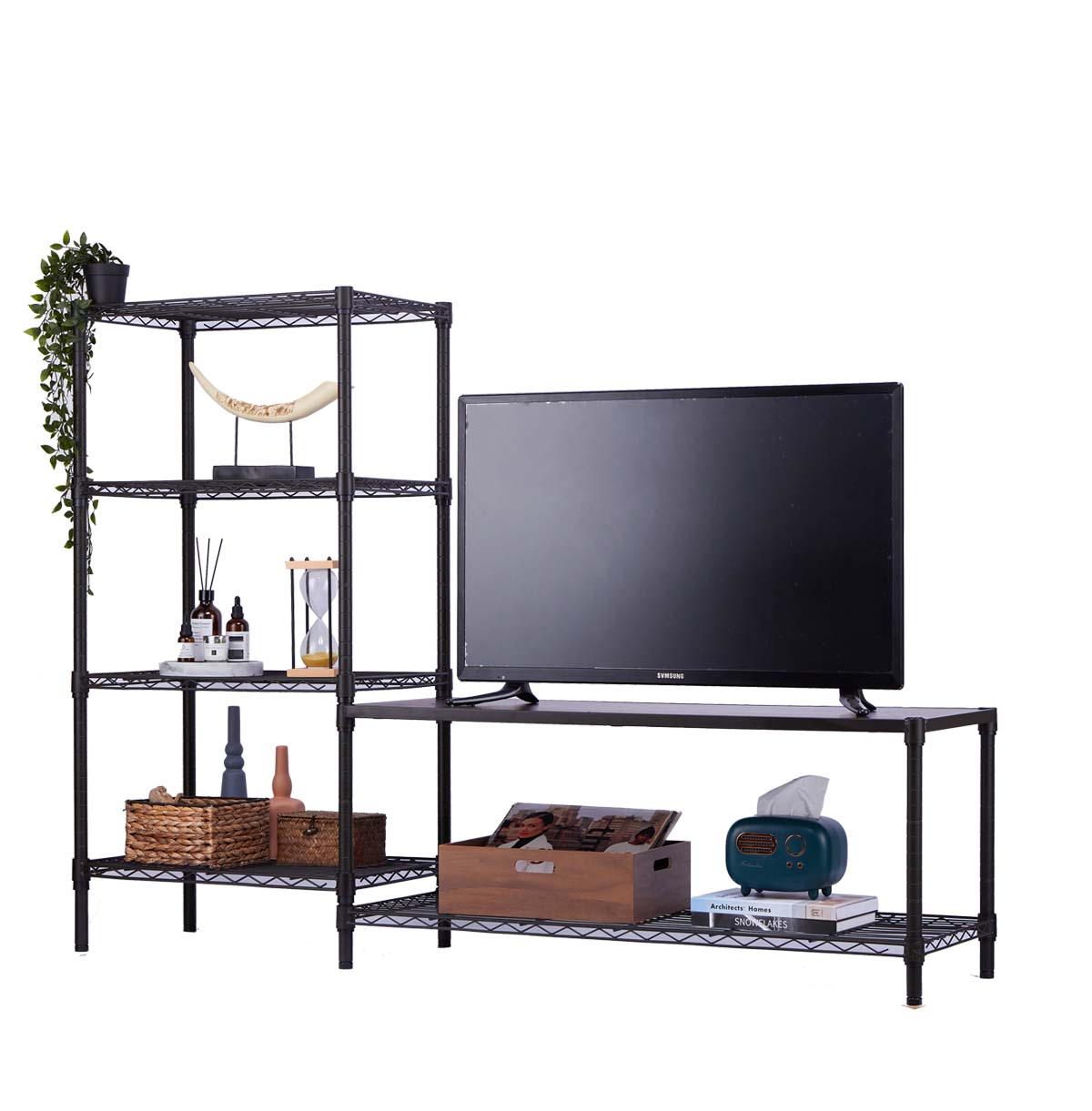 metal TV stand for 55 inch TV