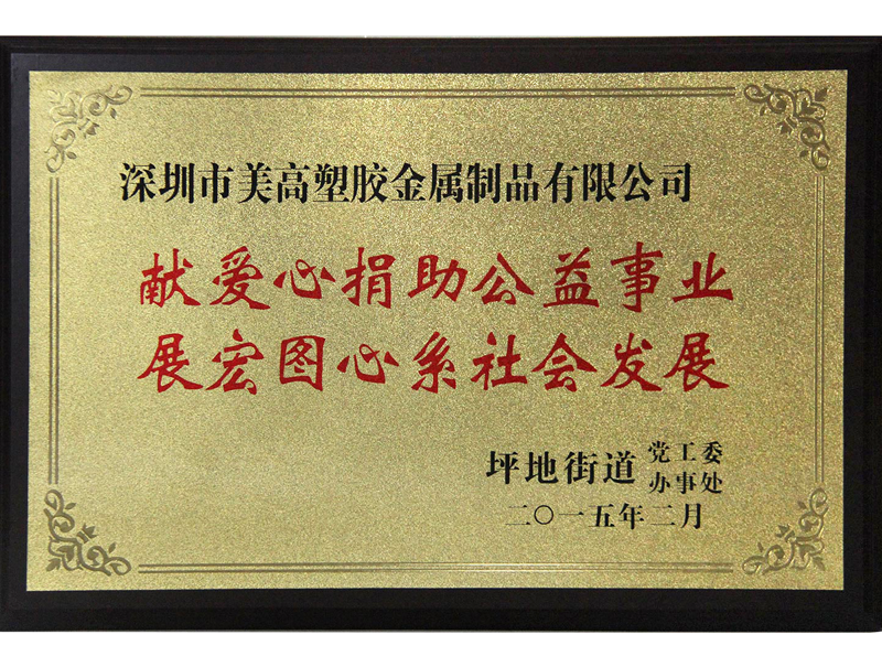 Certificate of donation for charity