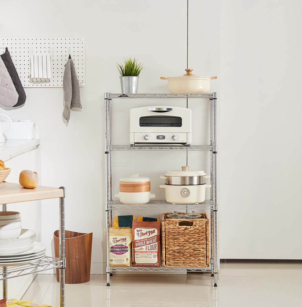 4 tier wire shelving unit Solution