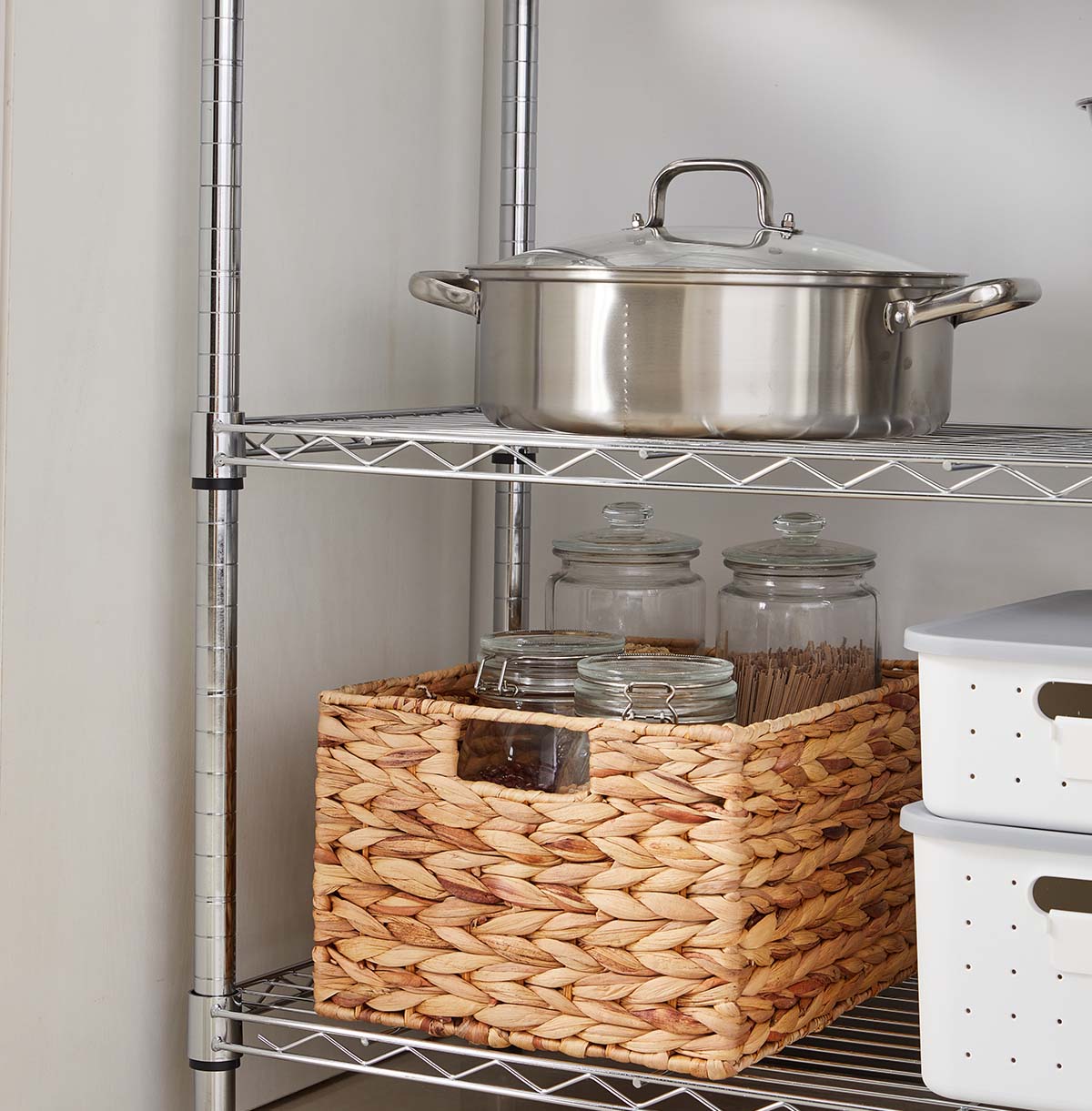 wire basket shelving unit price