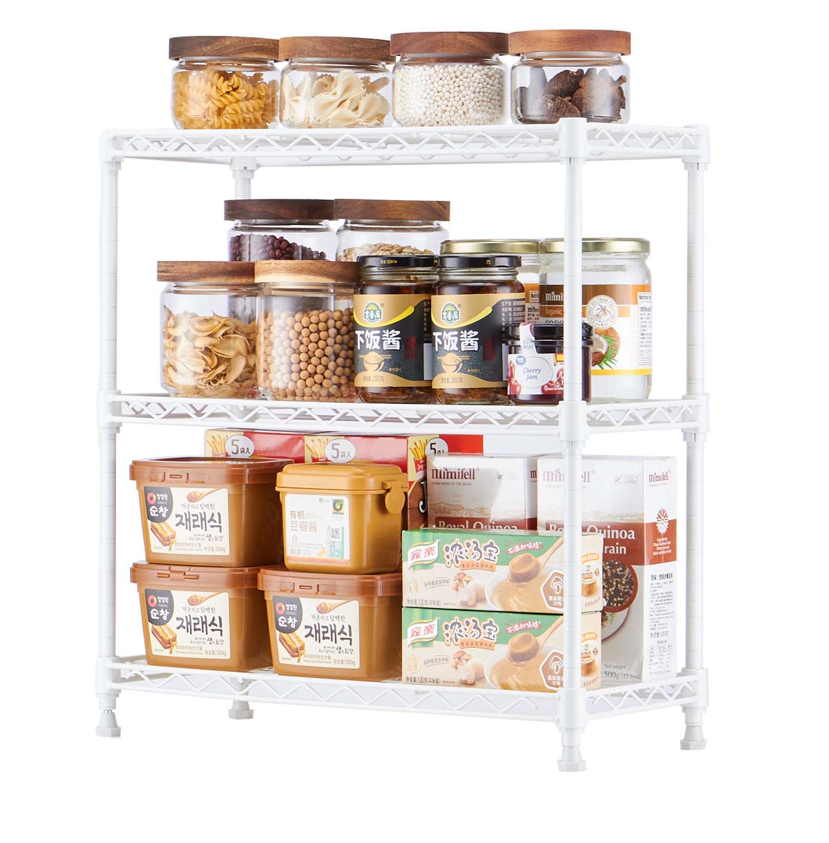 3-Tier Cabinet Organizer and Storage Shelves / Counter Top Rack Shelf