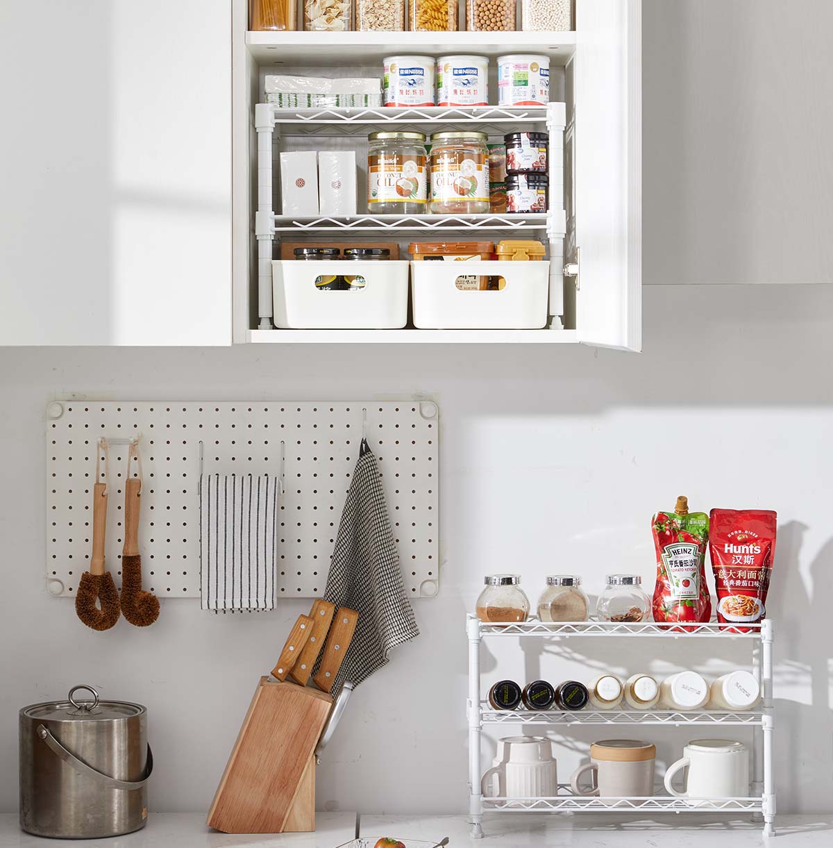 wire kitchen/pantry shelving unit Factory