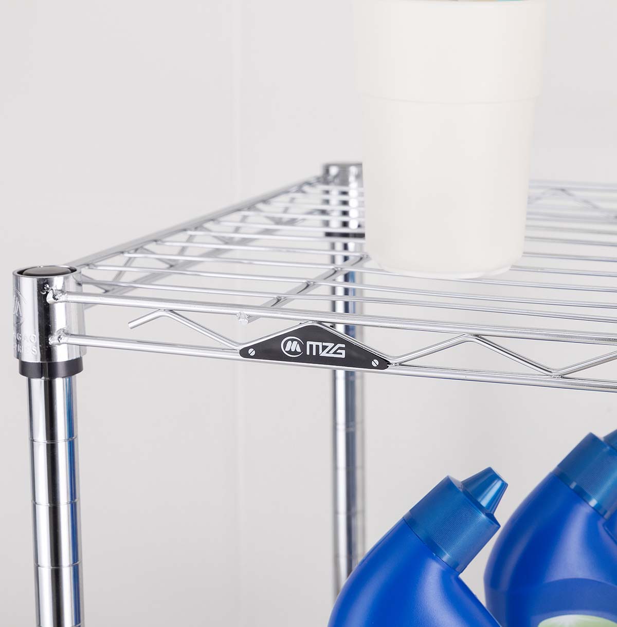 3-Tier Steel Organizer Wire Rack / Chrome Wire Shelving Unit/ Mini Shelving Unit  For Laundry & Bathroom 