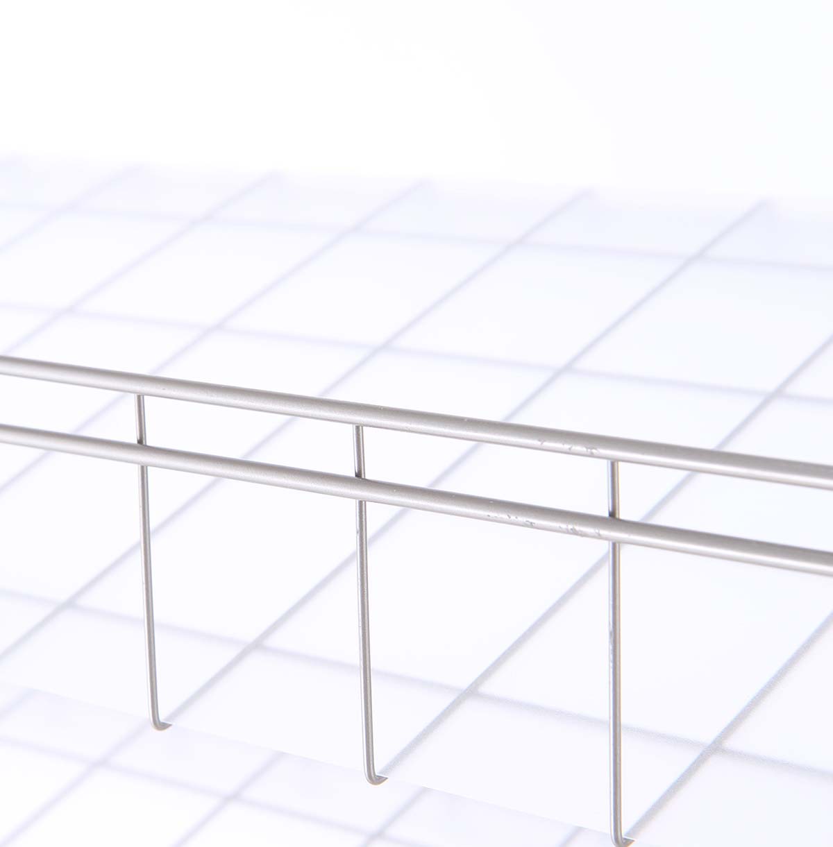 wire shelving unit with baskets