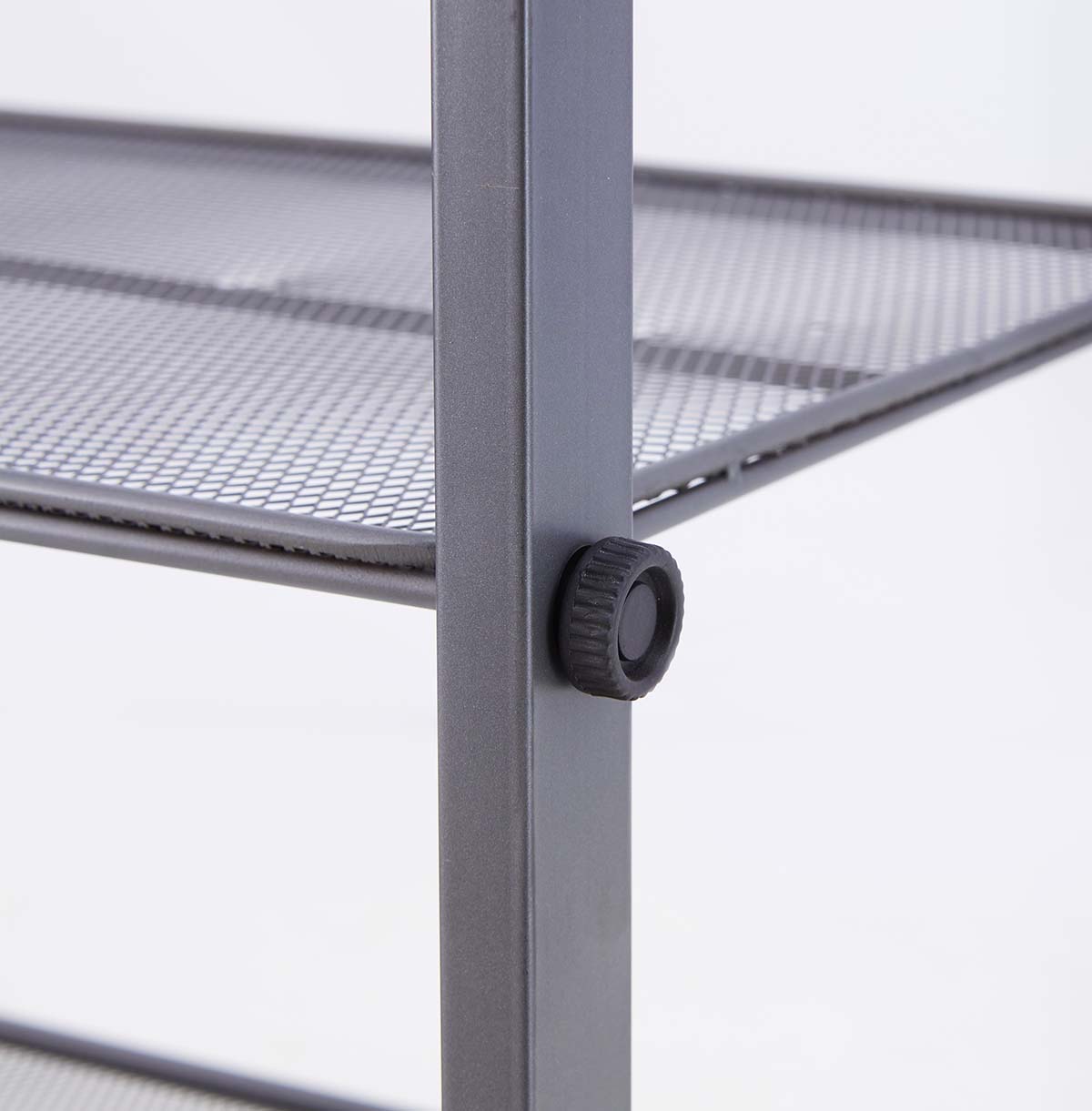 stainless steel table with wire shelf