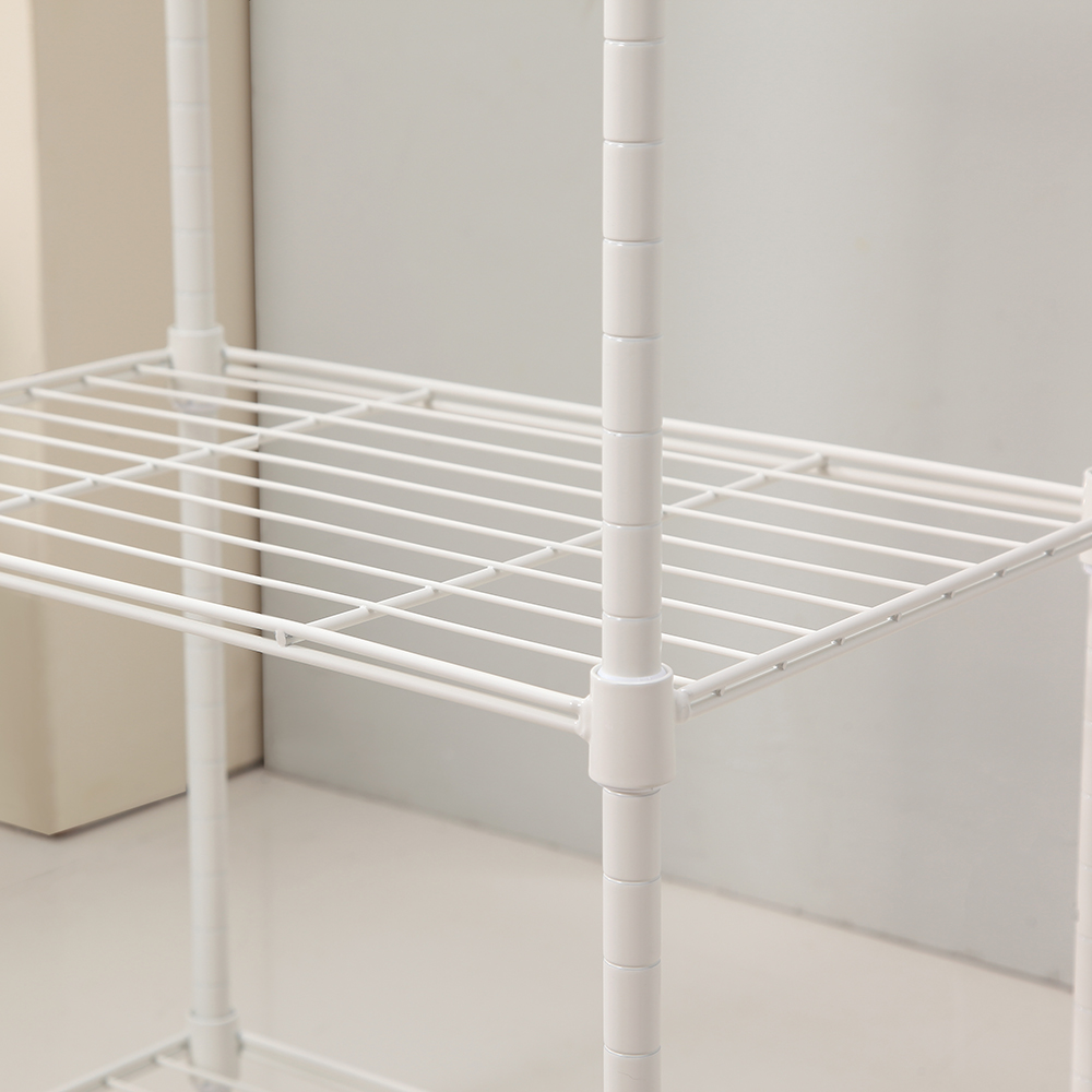 Shelf design should pay attention to the main points.white metal bathroom shelves